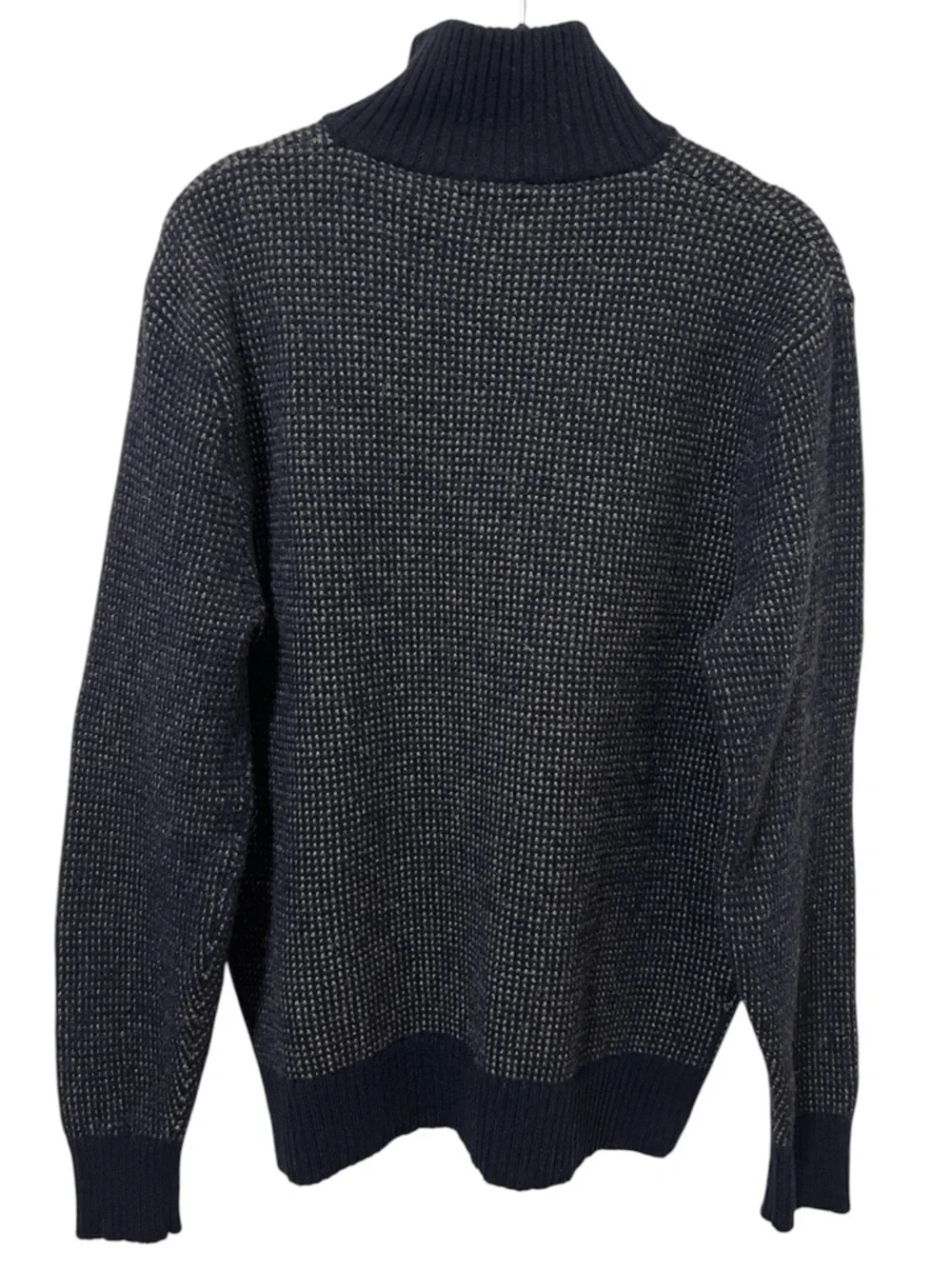 J.Crew Navy Lambswool Quarter-Zip Pullover Sweater M